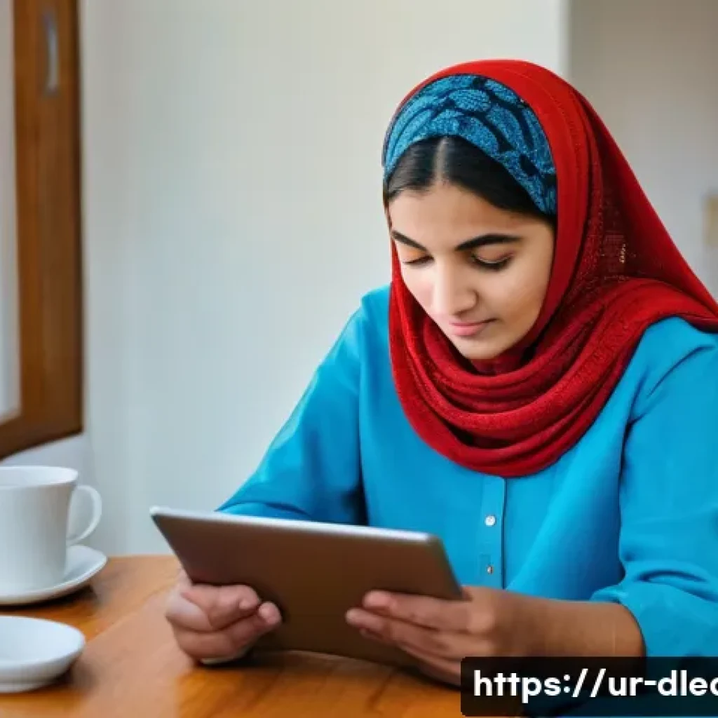 디지털 학습 도구 - **Global Digital Learning Access:**
"A vibrant, wide-angle shot depicting a mosaic of diverse in...