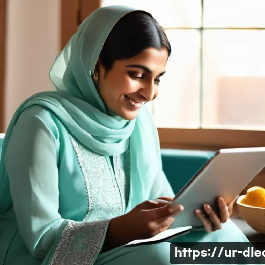 디지털 학습에 대한 논의 - **Prompt 1: Bridging Generations Through Digital Learning in a Pakistani Home Setting**
    "A vibra...